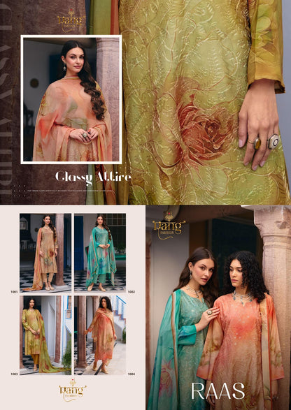 Raas Rang Fashion Viscose Muslin Pant Style Suits Wholesale Price