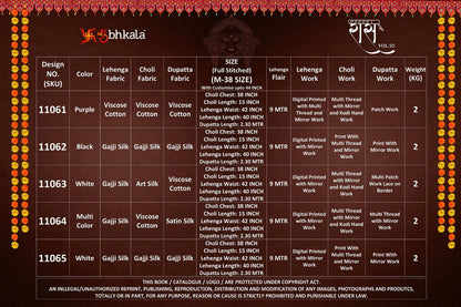 Raas Vol 25 Navratri 2025 Shubhkala Viscose Cotton Chaniya Choli Manufacturer