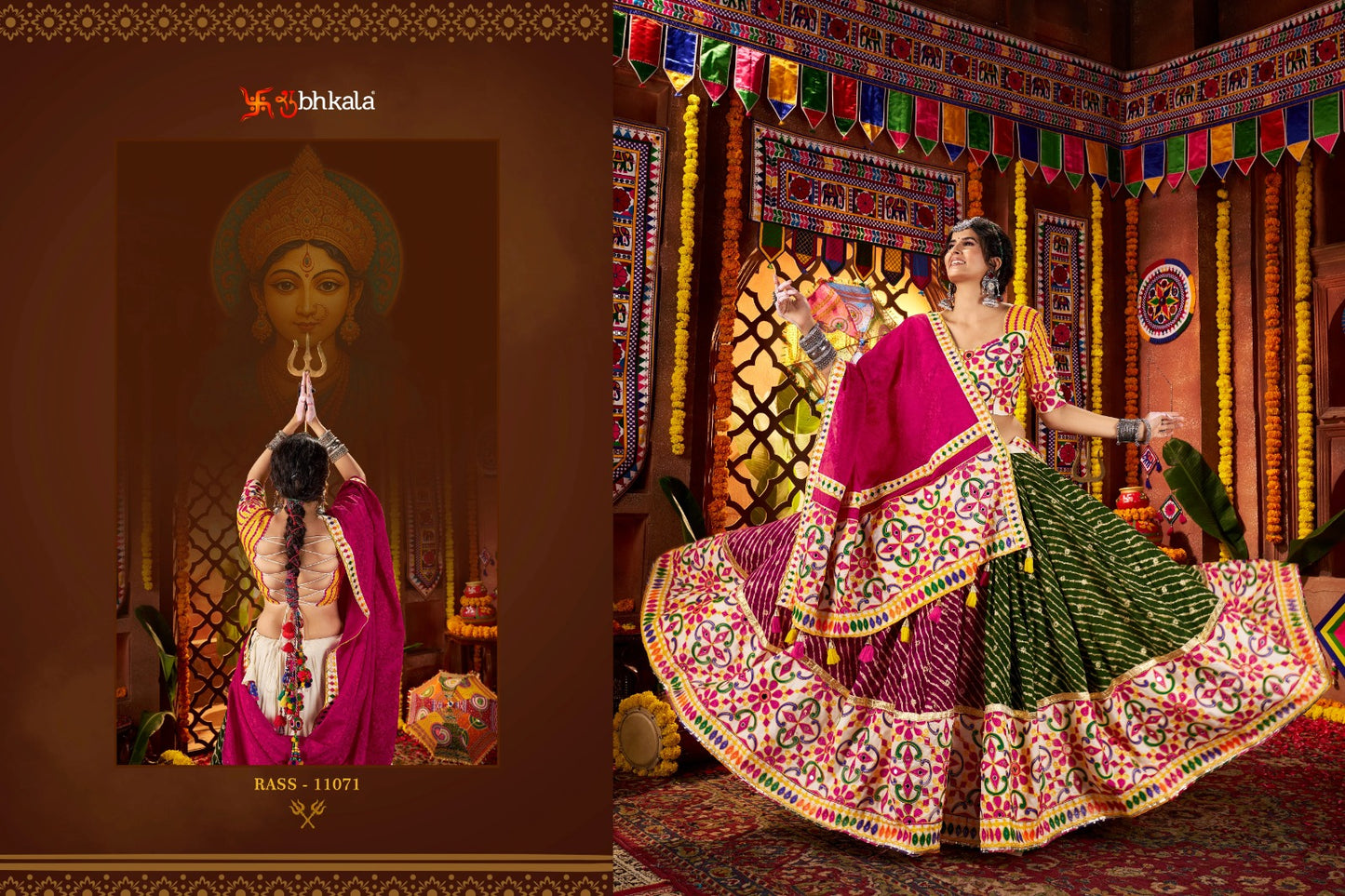 Raas Vol 26 Navratri 2025 Shubhkala Viscose Cotton Chaniya Choli Wholesaler Gujarat