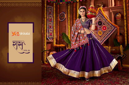 Raas Vol 26 Navratri 2025 Shubhkala Viscose Cotton Chaniya Choli Wholesaler Gujarat