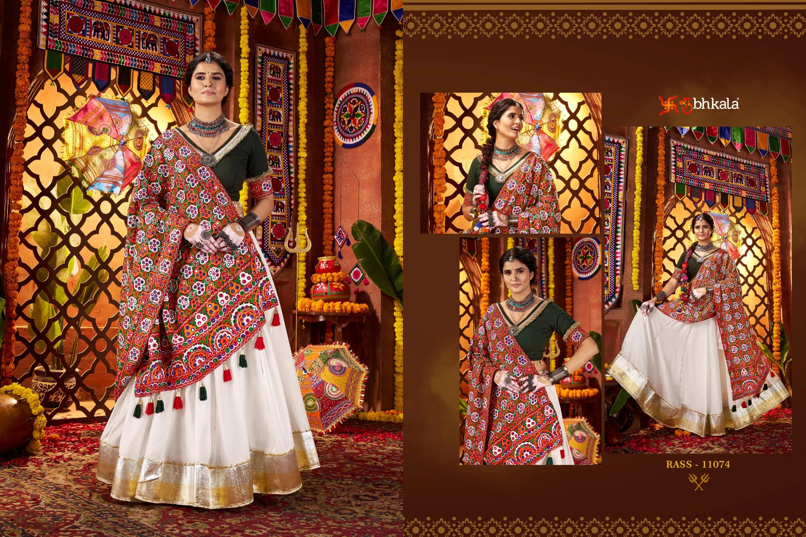 Raas Vol 26 Navratri 2025 Shubhkala Viscose Cotton Chaniya Choli Wholesaler Gujarat