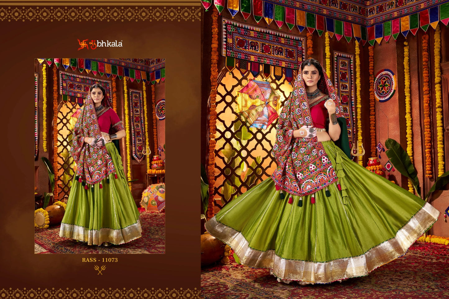 Raas Vol 26 Navratri 2025 Shubhkala Viscose Cotton Chaniya Choli Wholesaler Gujarat