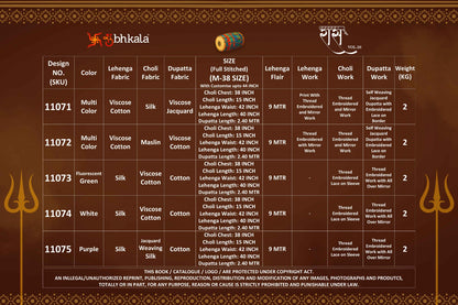 Raas Vol 26 Navratri 2025 Shubhkala Viscose Cotton Chaniya Choli Wholesaler Gujarat