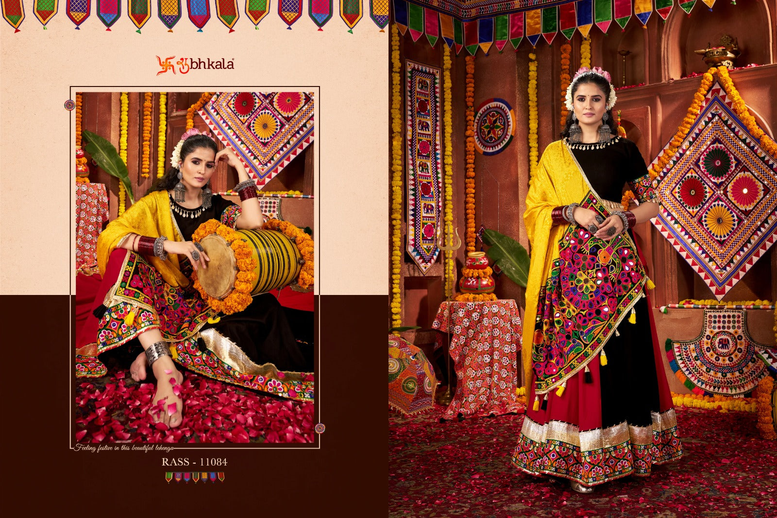 Raas Vol 27 Navratri 2025 Shubhkala Viscose Cotton Chaniya Choli Supplier Gujarat