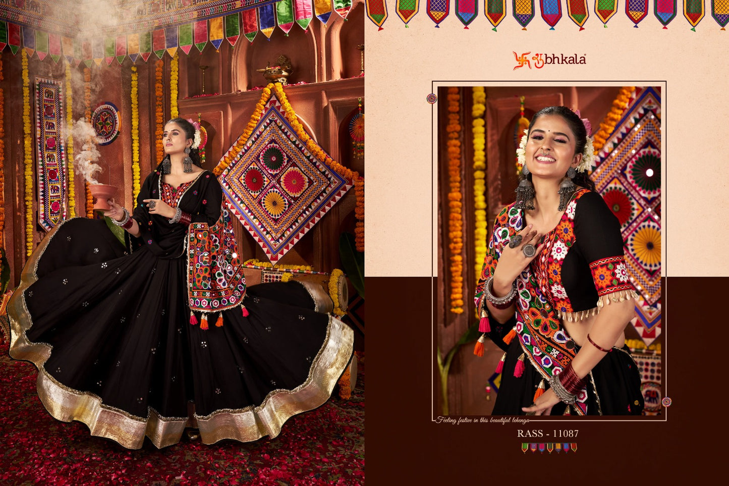 Raas Vol 27 Navratri 2025 Shubhkala Viscose Cotton Chaniya Choli Supplier Gujarat