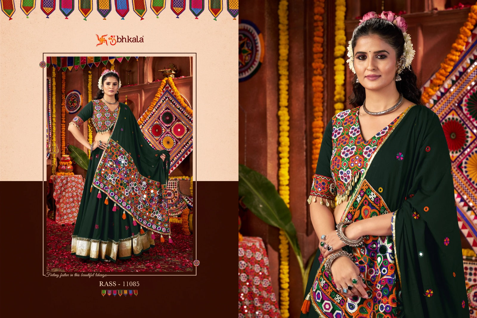 Raas Vol 27 Navratri 2025 Shubhkala Viscose Cotton Chaniya Choli Supplier Gujarat