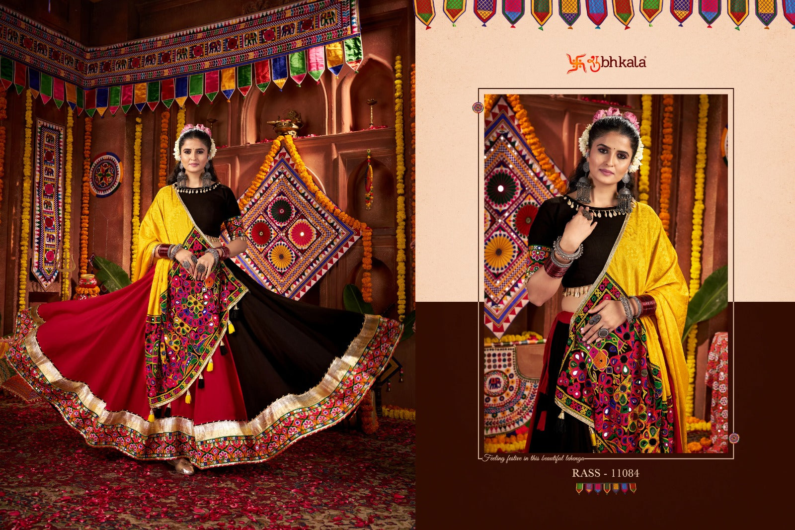 Raas Vol 27 Navratri 2025 Shubhkala Viscose Cotton Chaniya Choli Supplier Gujarat