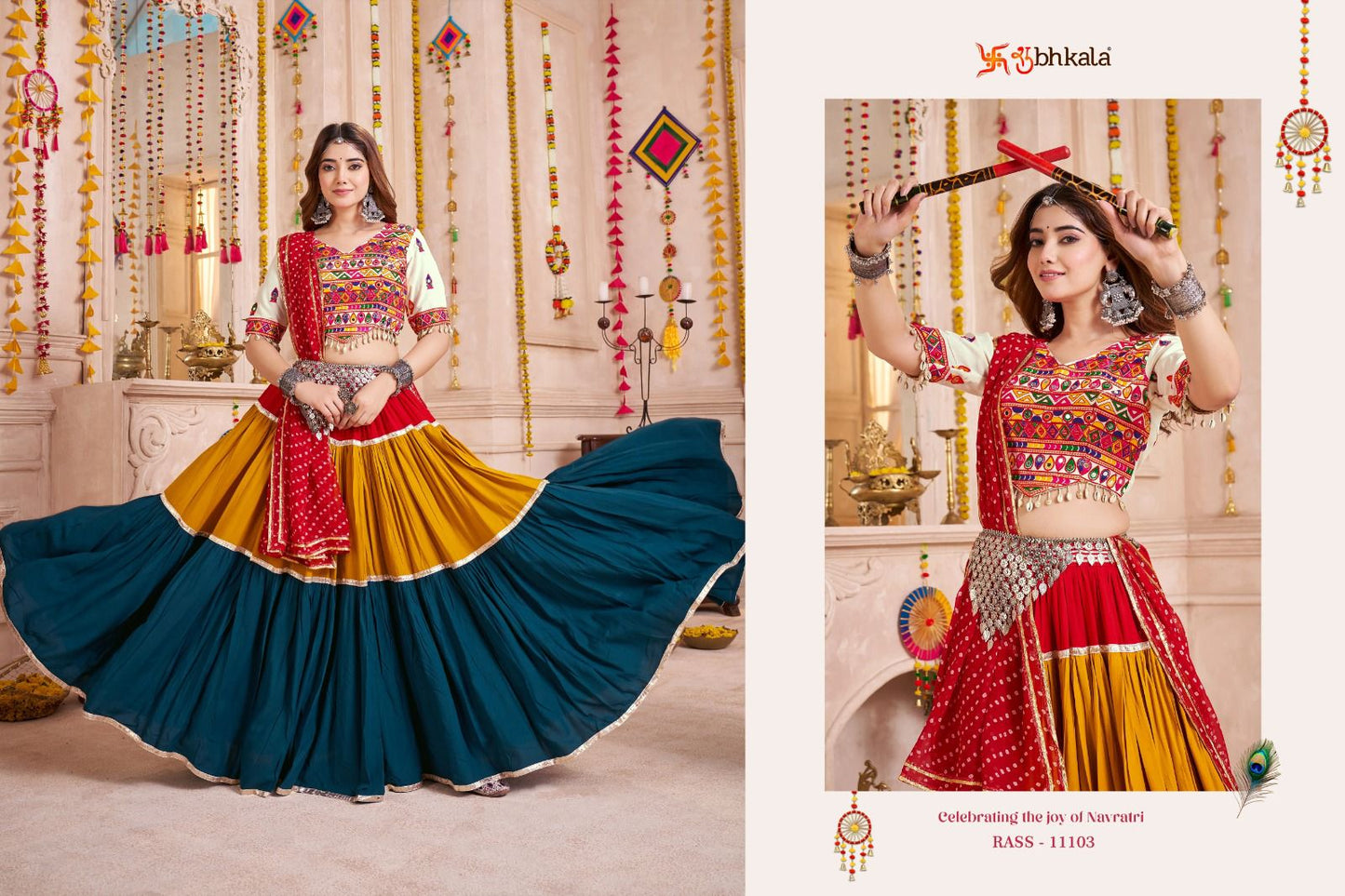 Raas Vol 29 Navratri 2025 Shubhkala Viscose Cotton Chaniya Choli Exporter