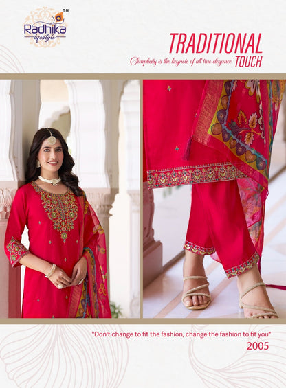 Raas Vol 2 Radhika Lifestyle Vertican Readymade Pant Style Suits Supplier Gujarat
