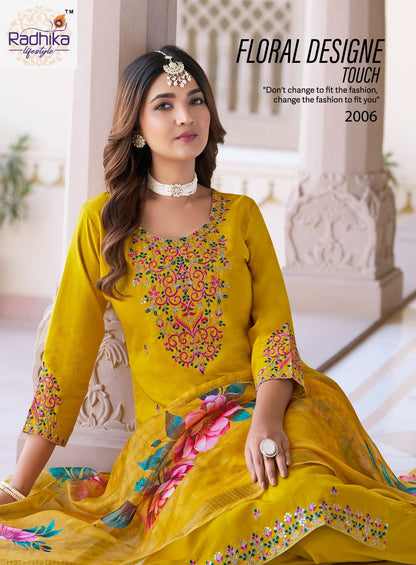 Raas Vol 2 Radhika Lifestyle Vertican Readymade Pant Style Suits Supplier Gujarat