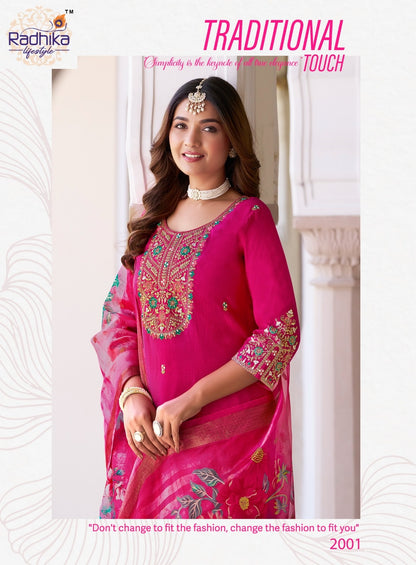 Raas Vol 2 Radhika Lifestyle Vertican Readymade Pant Style Suits Supplier Gujarat