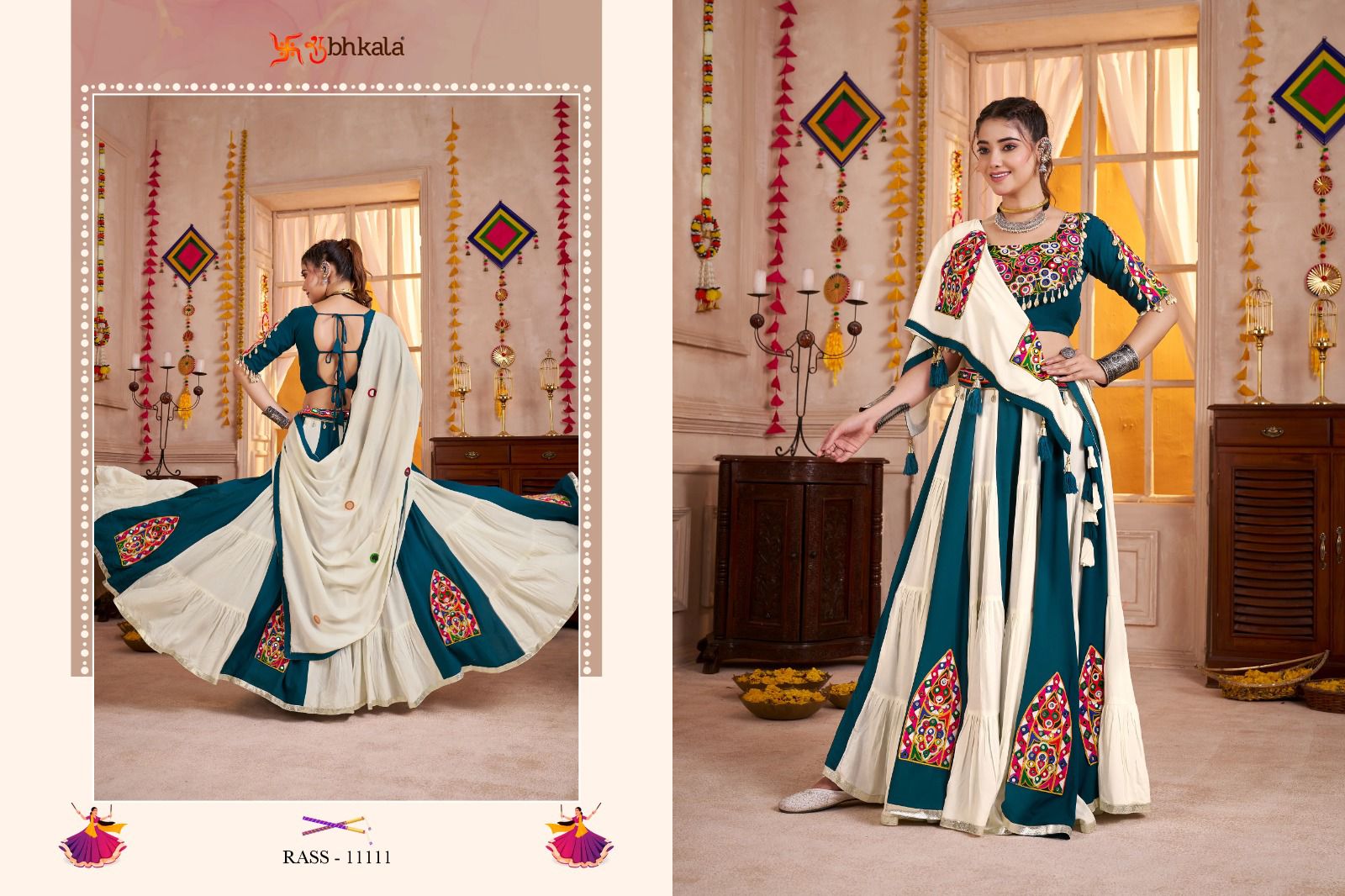 Raas Vol 30 Navratri 2025 Shubhkala Viscose Cotton Chaniya Choli Wholesale Rate