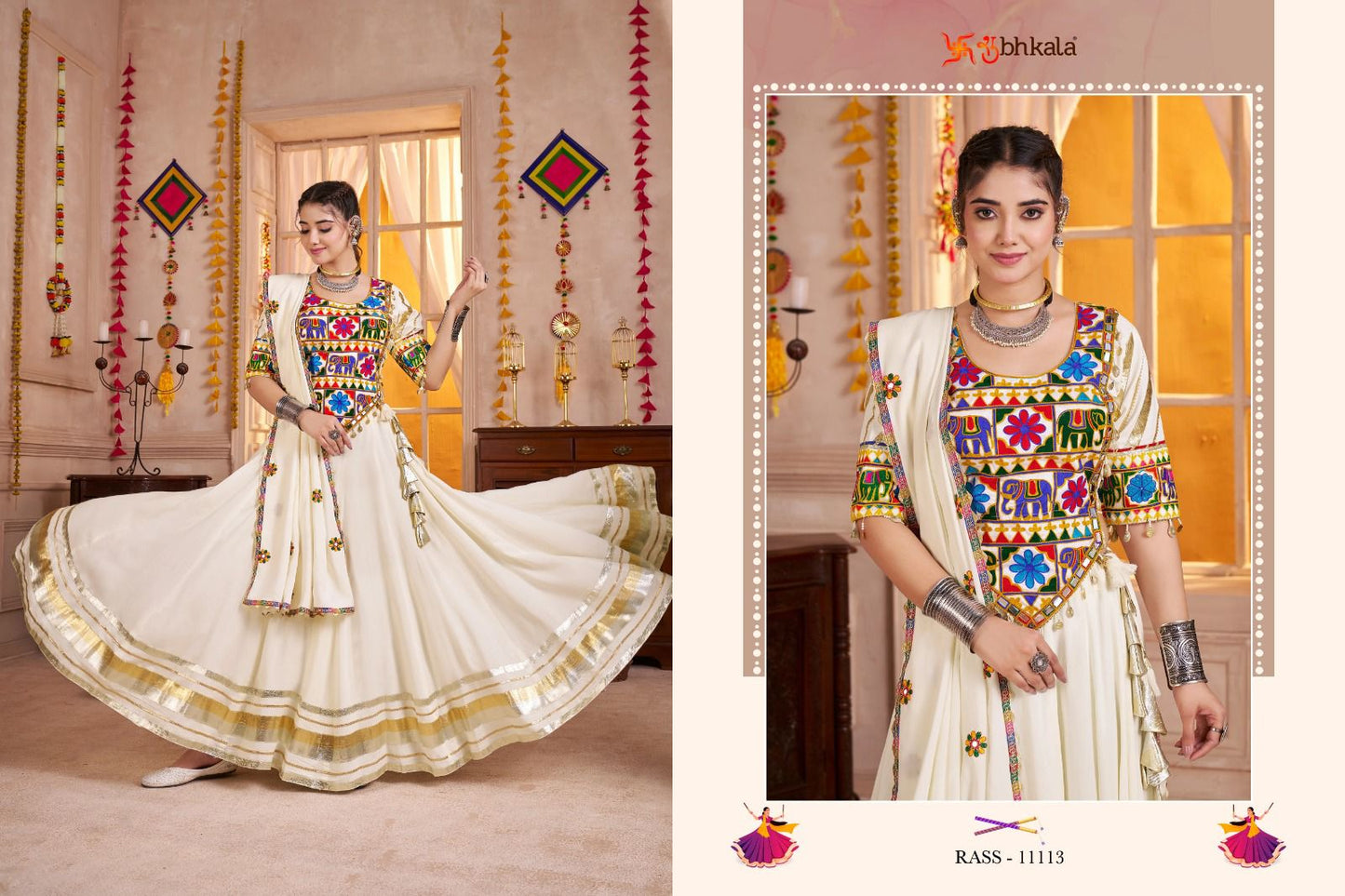 Raas Vol 30 Navratri 2025 Shubhkala Viscose Cotton Chaniya Choli Wholesale Rate