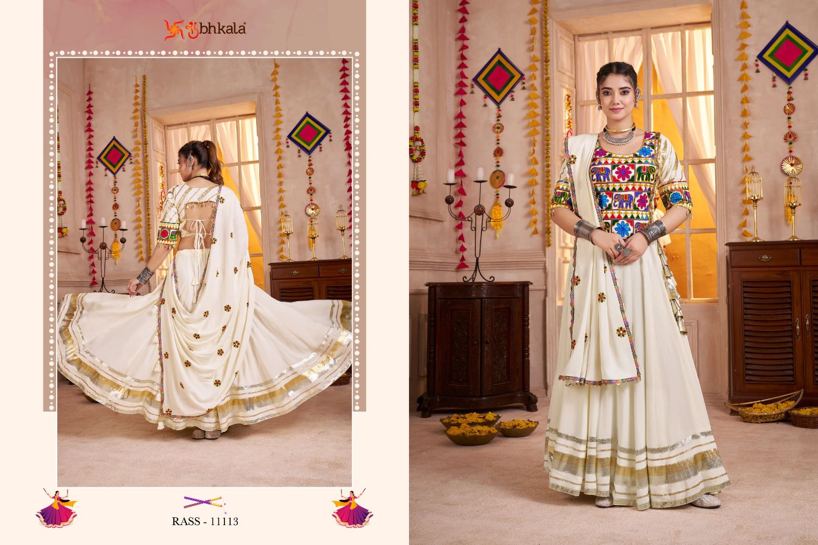 Raas Vol 30 Navratri 2025 Shubhkala Viscose Cotton Chaniya Choli Wholesale Rate