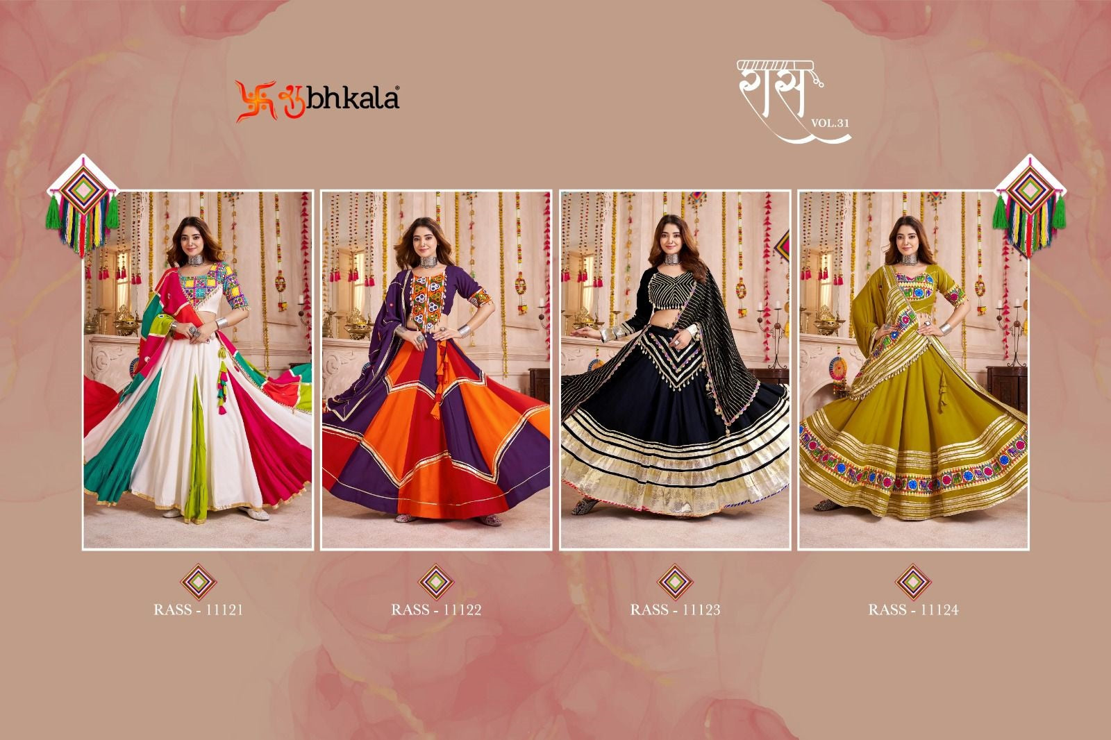 Raas Vol 31 Navratri 2025 Shubhkala Viscose Cotton Chaniya Choli Supplier