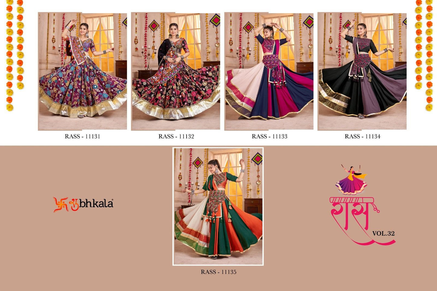 Raas Vol 32 Navratri 2025 Shubhkala Viscose Cotton Chaniya Choli Manufacturer