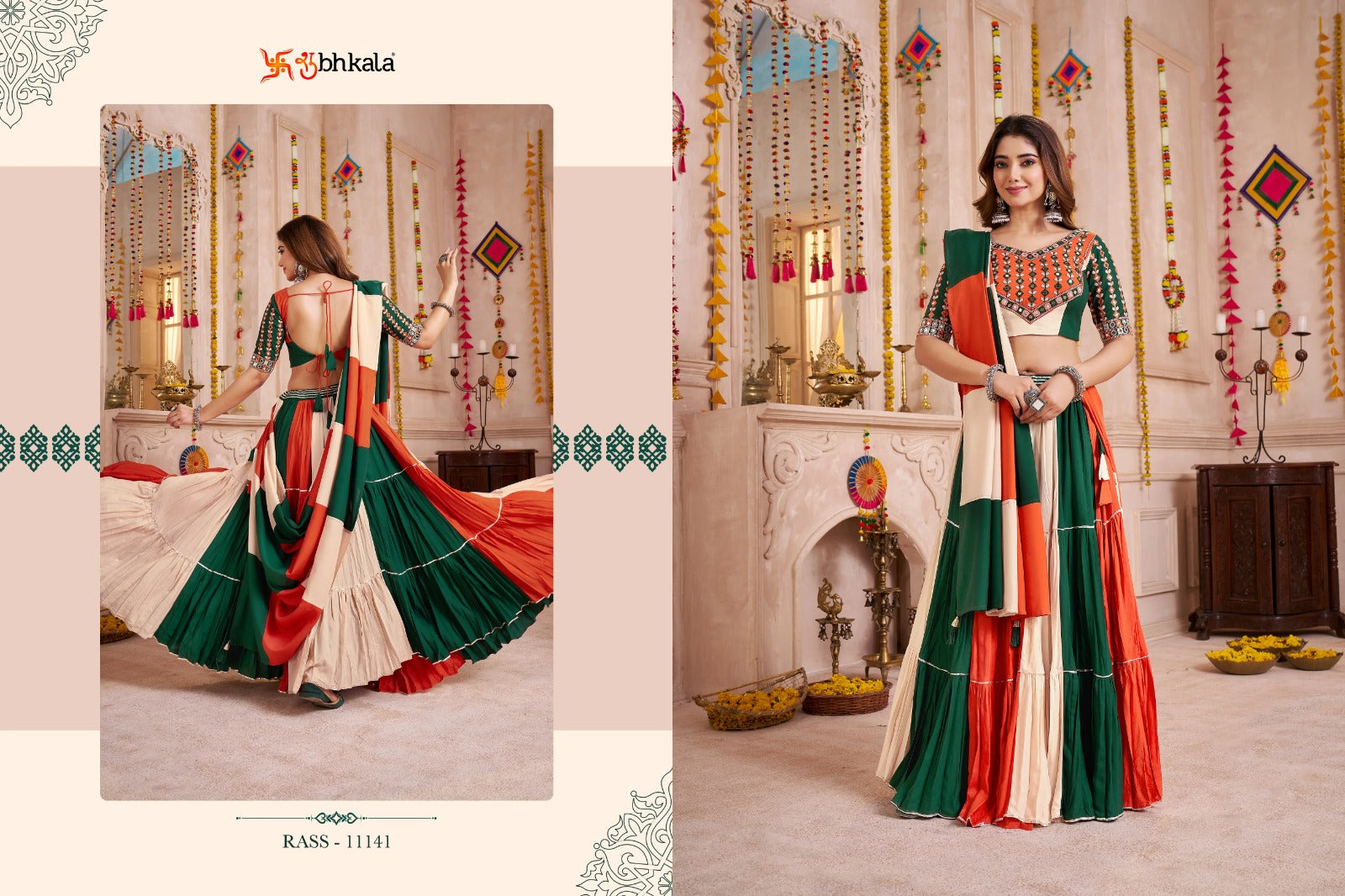 Raas Vol 33 Shubhkala Viscose Cotton Chaniya Choli Wholesaler India