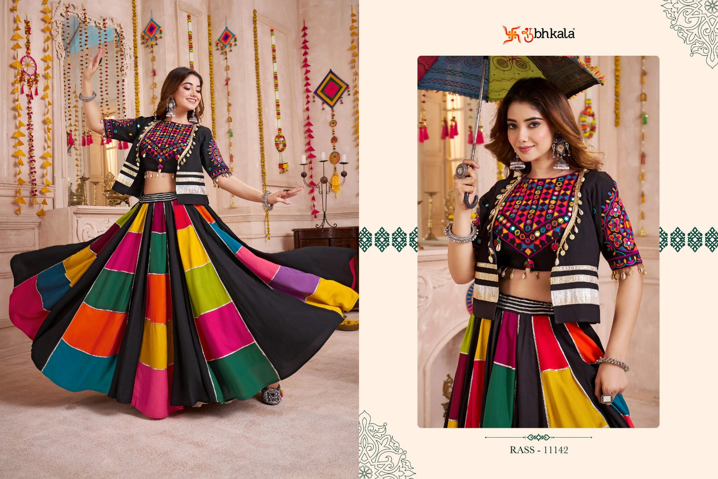 Raas Vol 33 Shubhkala Viscose Cotton Chaniya Choli Wholesaler India