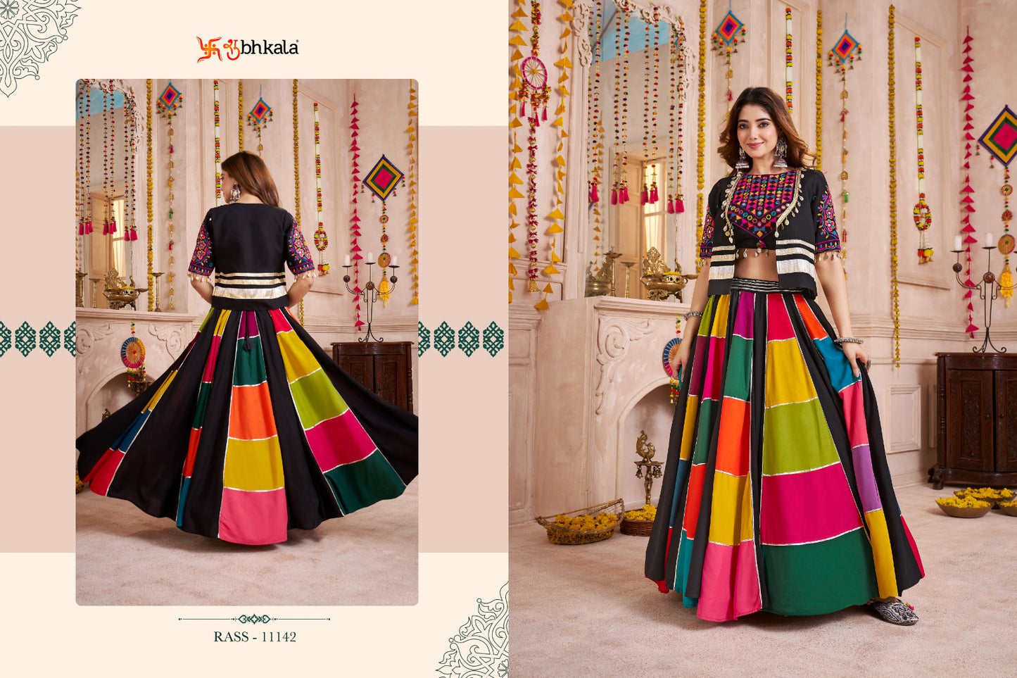 Raas Vol 33 Shubhkala Viscose Cotton Chaniya Choli Wholesaler India