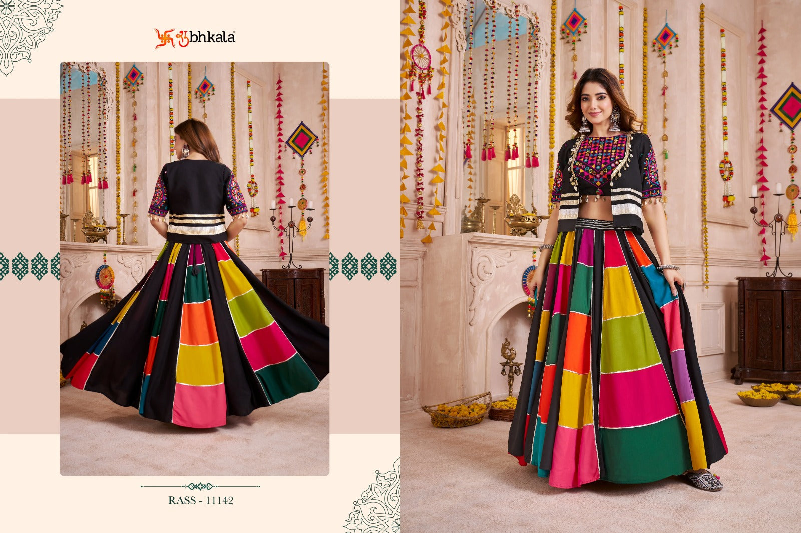 Raas Vol 33 Shubhkala Viscose Cotton Chaniya Choli Wholesaler India