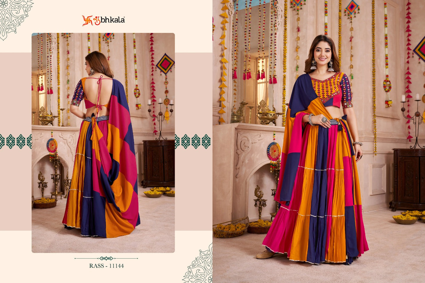 Raas Vol 33 Shubhkala Viscose Cotton Chaniya Choli Wholesaler India