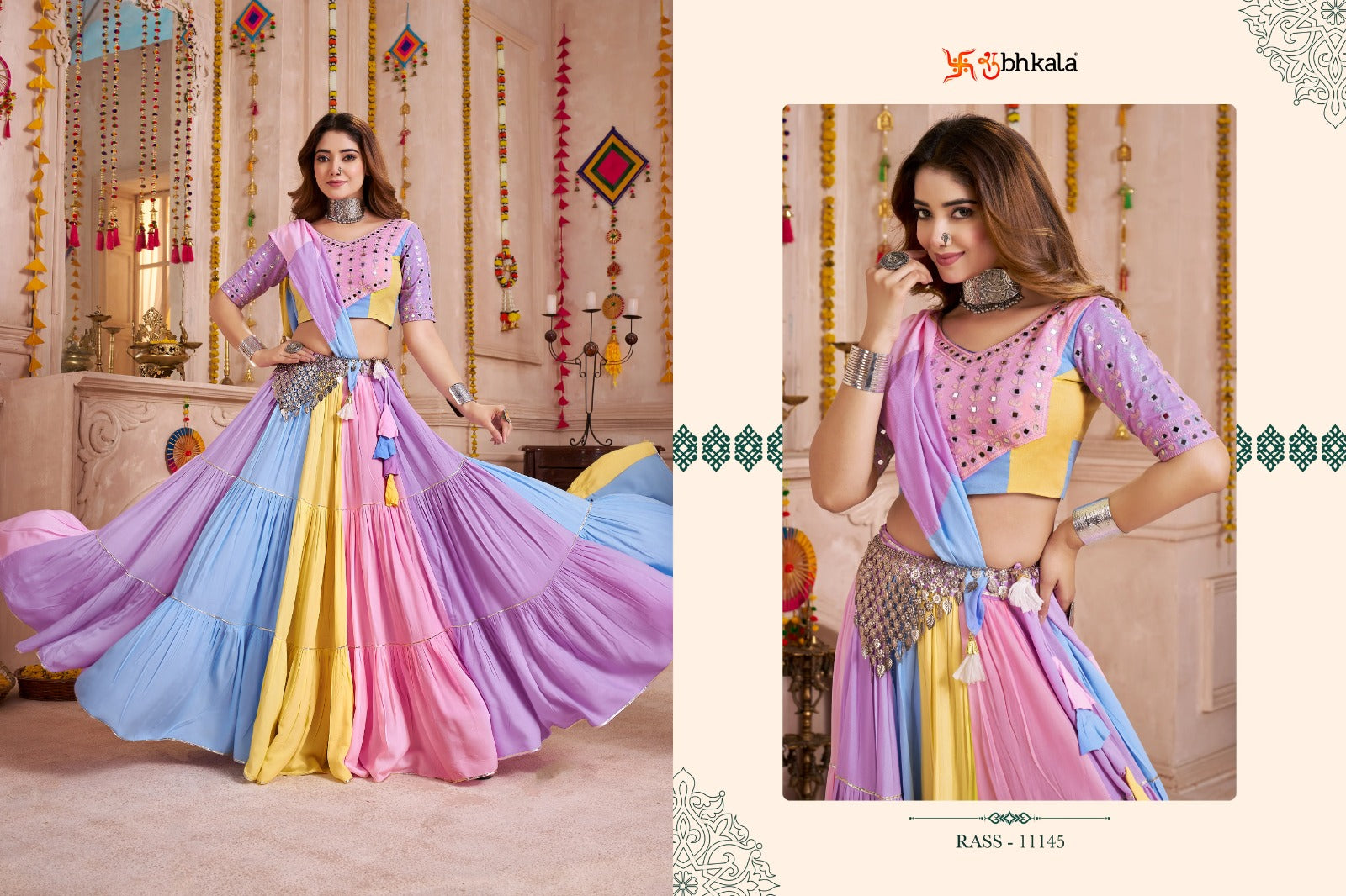 Raas Vol 33 Shubhkala Viscose Cotton Chaniya Choli Wholesaler India