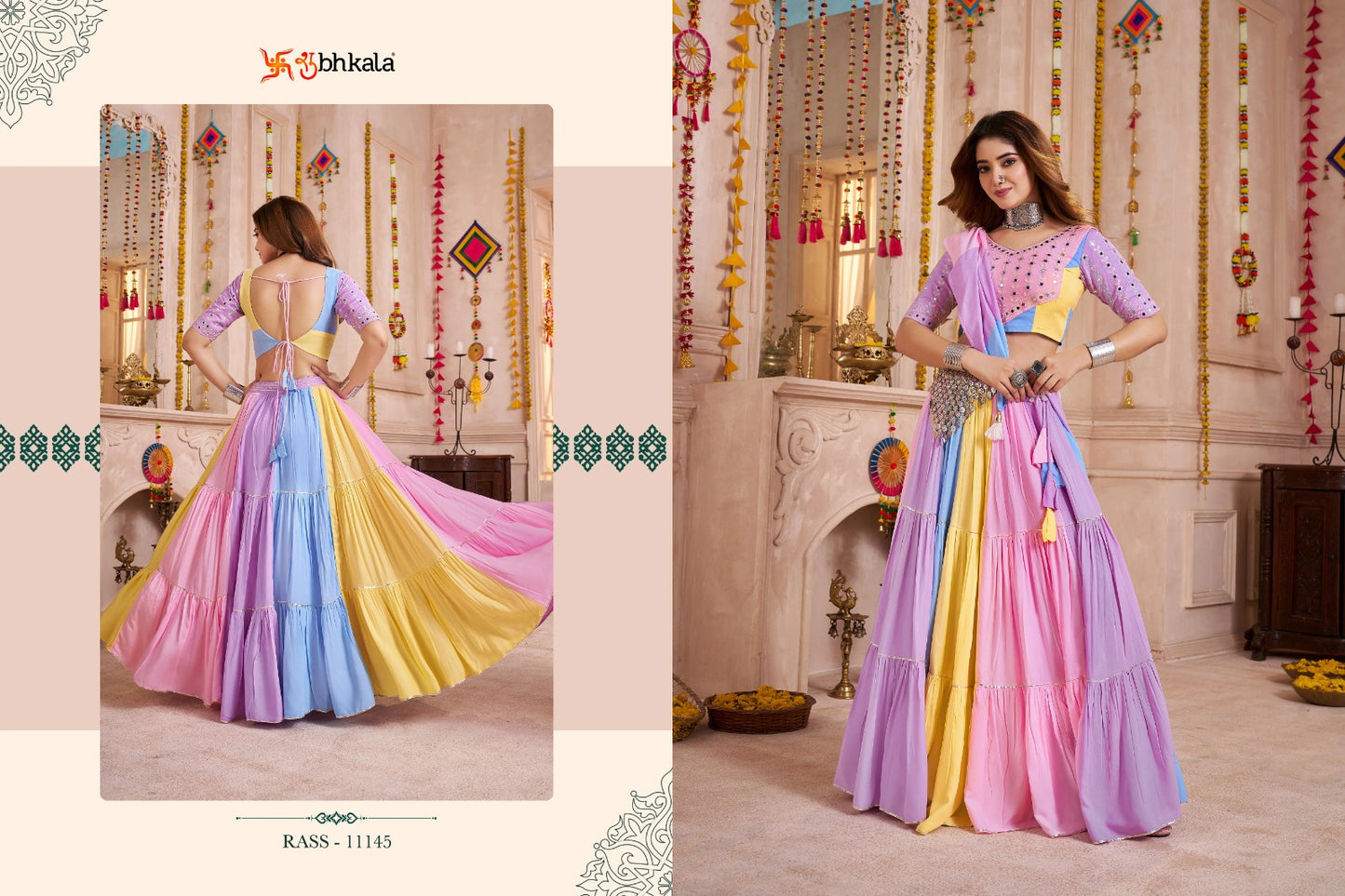 Raas Vol 33 Shubhkala Viscose Cotton Chaniya Choli Wholesaler India