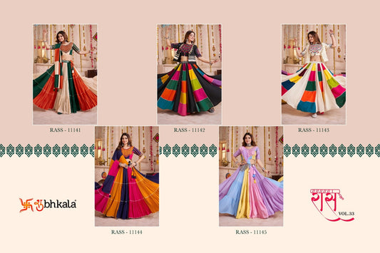 Raas Vol 33 Shubhkala Viscose Cotton Chaniya Choli Wholesaler India