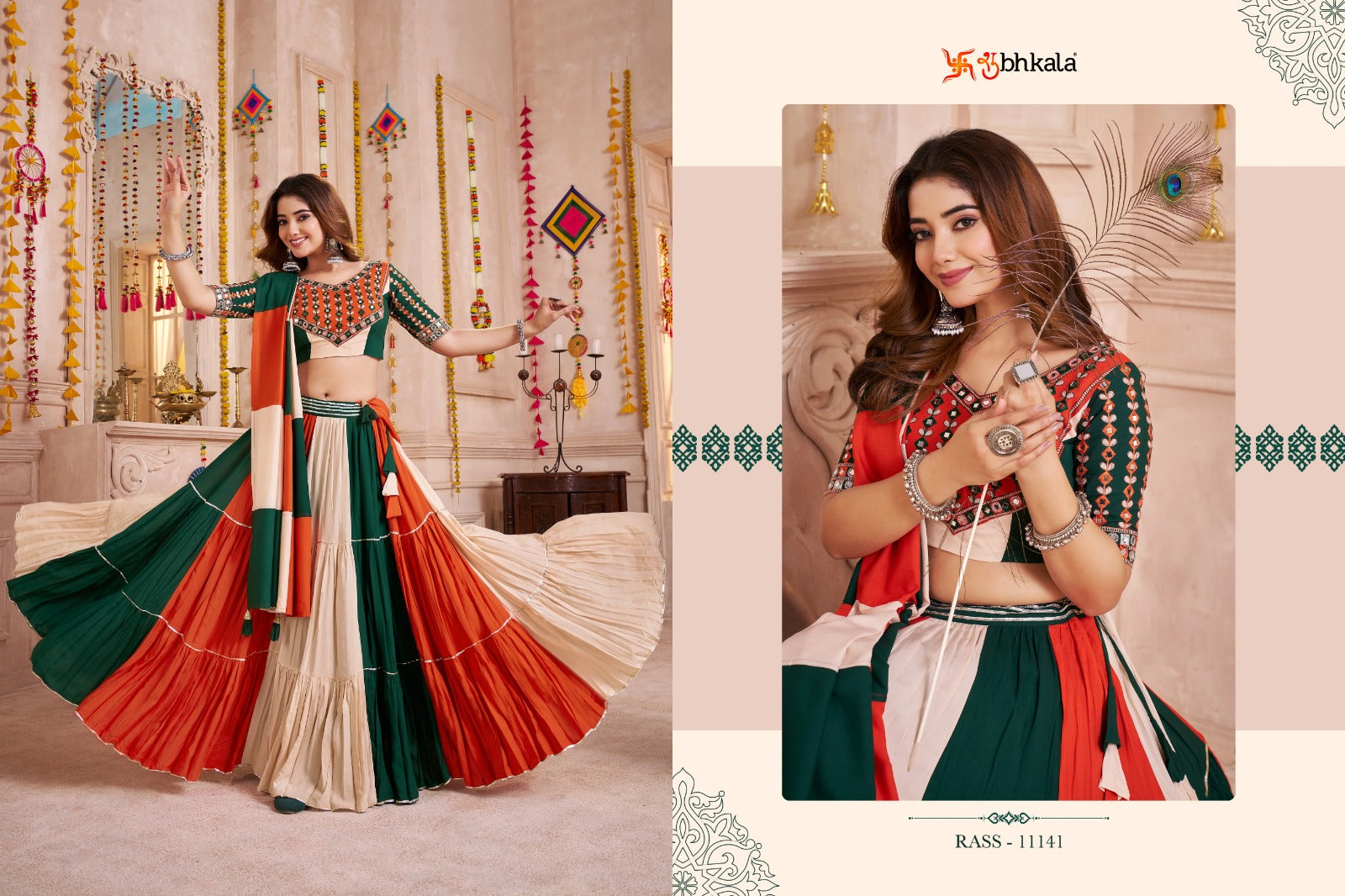 Raas Vol 33 Shubhkala Viscose Cotton Chaniya Choli Wholesaler India