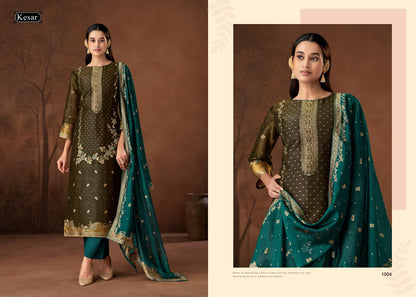 Raashi Kesar Viscose Silk Karachi Salwar Suits Wholesale Price