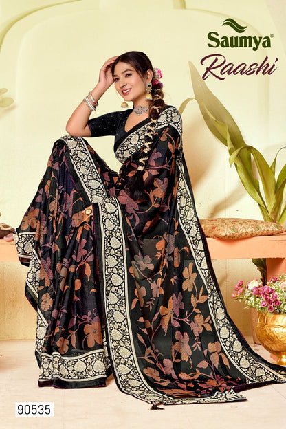 Raashi Saumya Georgette Sarees Supplier