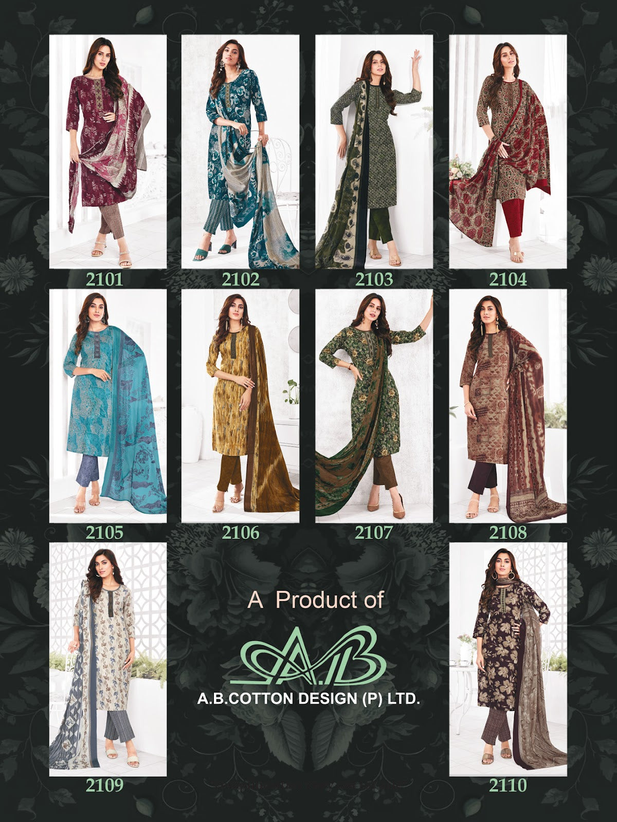 Raaslila Vol 21 Ab Readymade Cotton Pant Suits Manufacturer