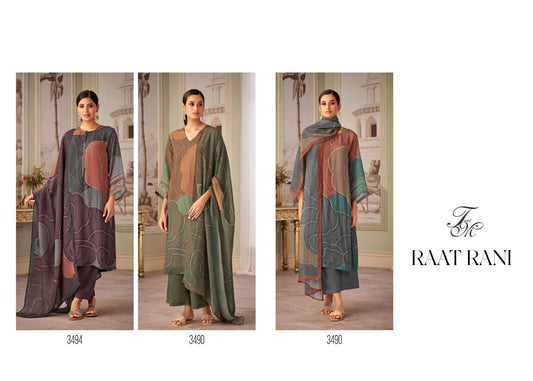 Raat Rani Tm Organza Pant Style Suits Supplier Gujarat