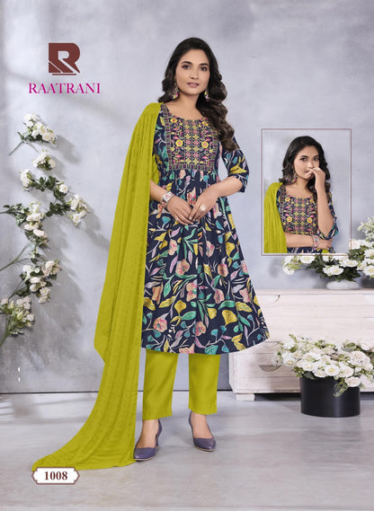 Raatrani Raashi Vertical Readymade Anarkali Suits Wholesale Price