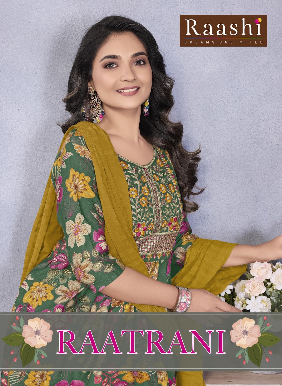 Raatrani Raashi Vertical Readymade Anarkali Suits Wholesale Price