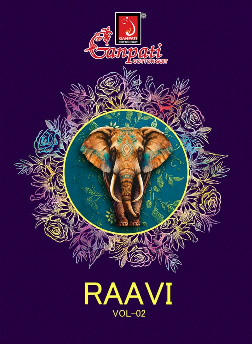Raavi Vol 2 Ganpati Cotton Patiyala Style Suits Supplier