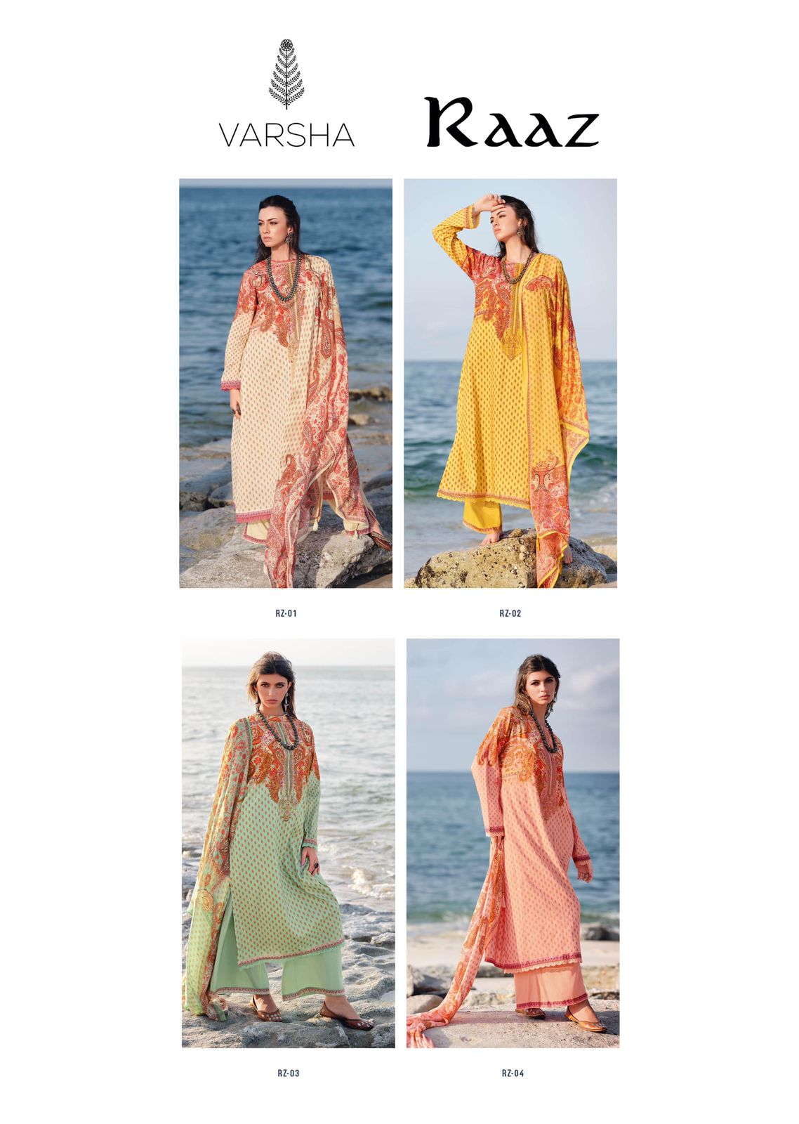 Raaz Varsha Fashions Cotton Pant Style Suits