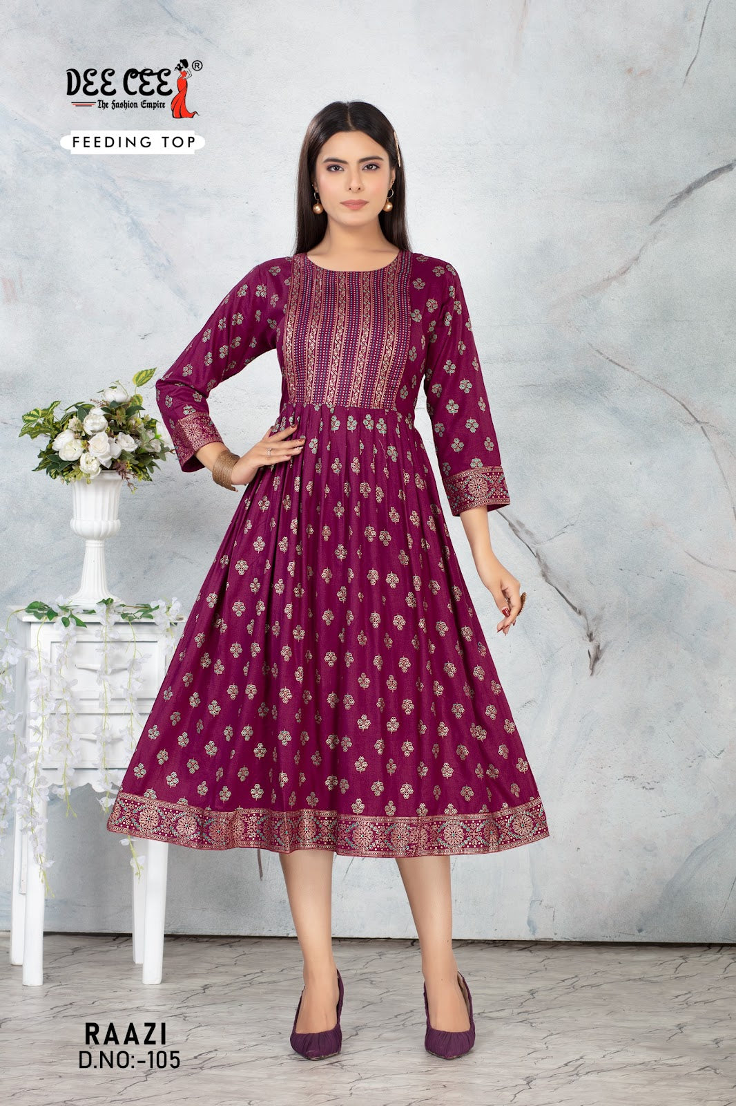 Raazi Deecee Rayon Feeding Kurtis Wholesaler