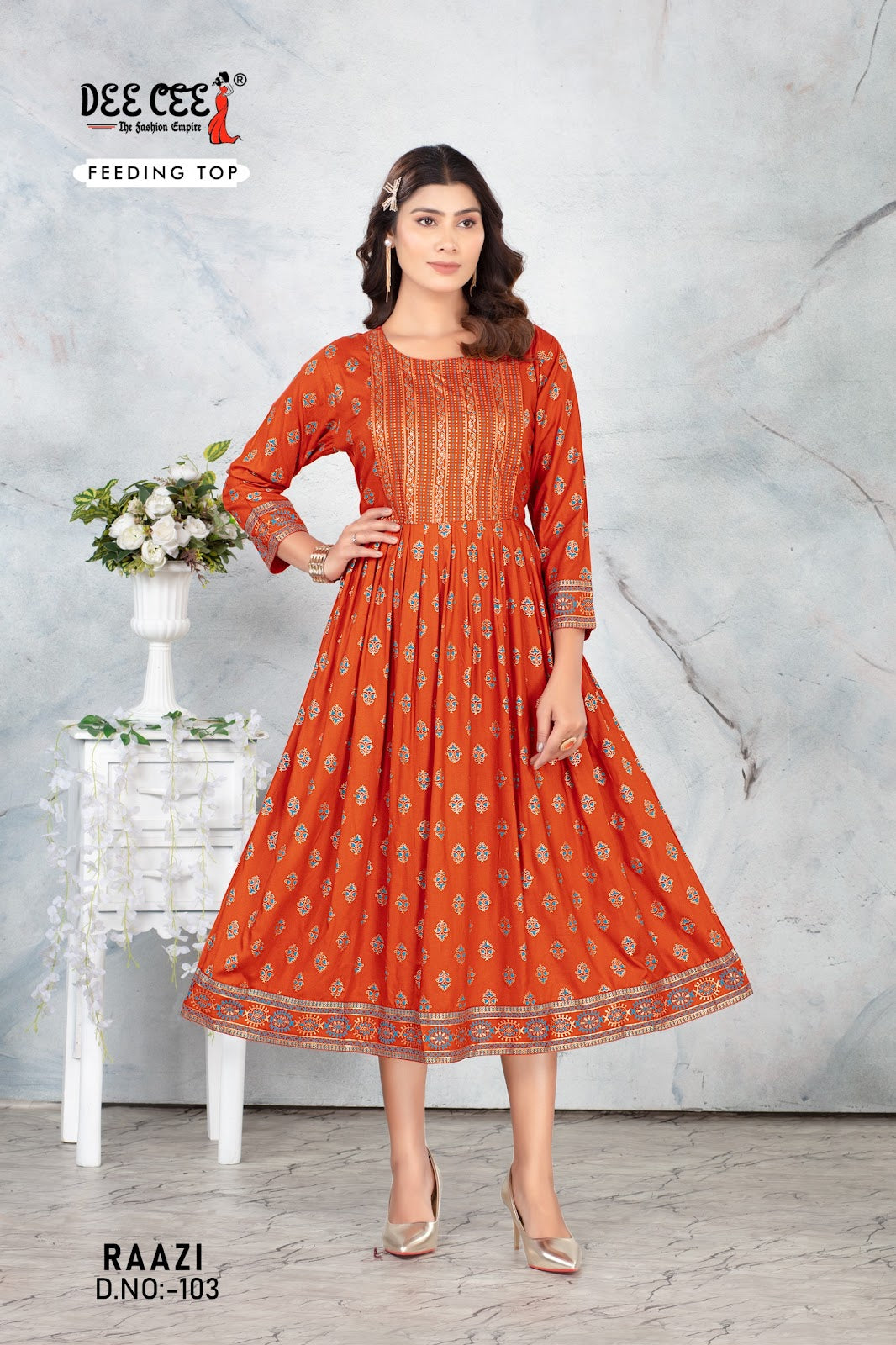 Raazi Deecee Rayon Feeding Kurtis Wholesaler