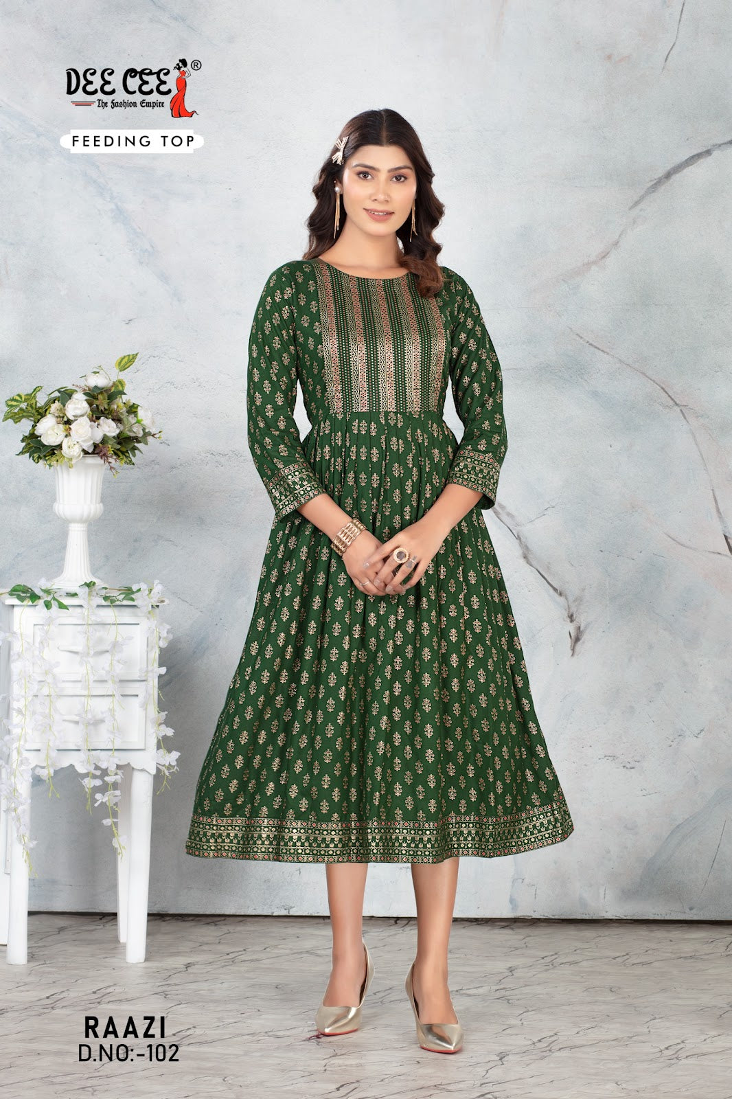 Raazi Deecee Rayon Feeding Kurtis Wholesaler