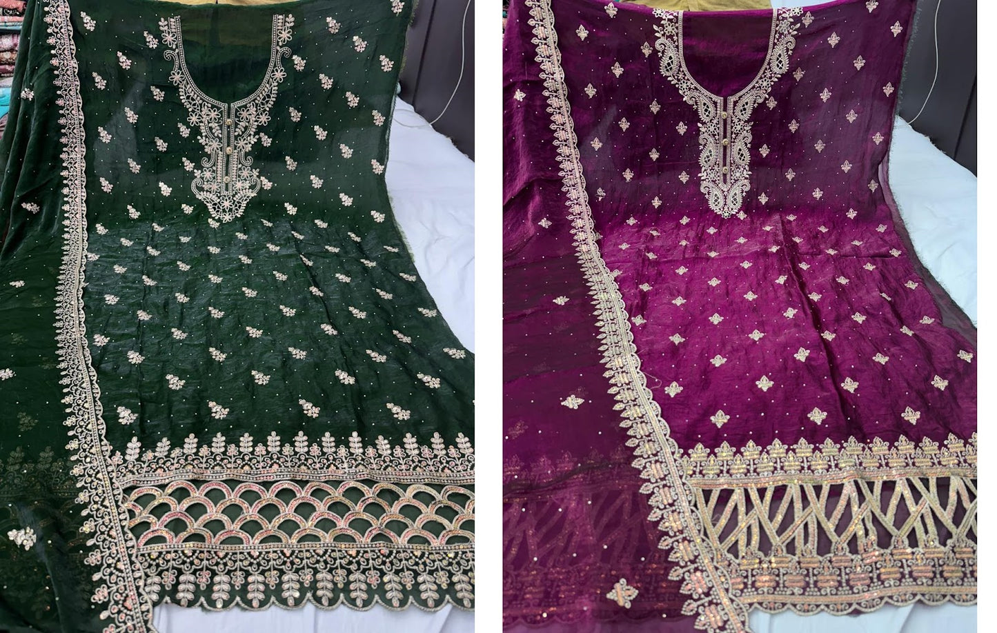 Raazi Nayandeep Satin Salwar Suits Wholesaler Ahmedabad