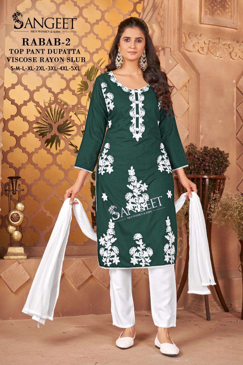 Rabab Vol 2 Sangeet Readymade Pant Style Suits Supplier Gujarat