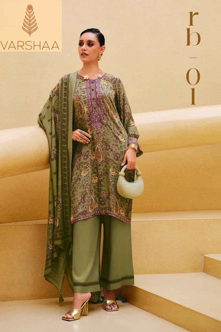 Rabane Varshaa Pashmina Suits Wholesale Price