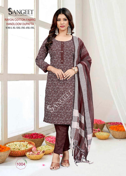 Rabdi Fry 1 Sangeet Rayon Cotton Readymade Pant Style Suits Manufacturer India