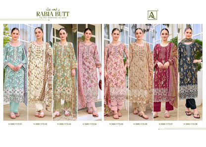 Rabia Butt Alok Cambric Cotton Karachi Salwar Suits Wholesaler