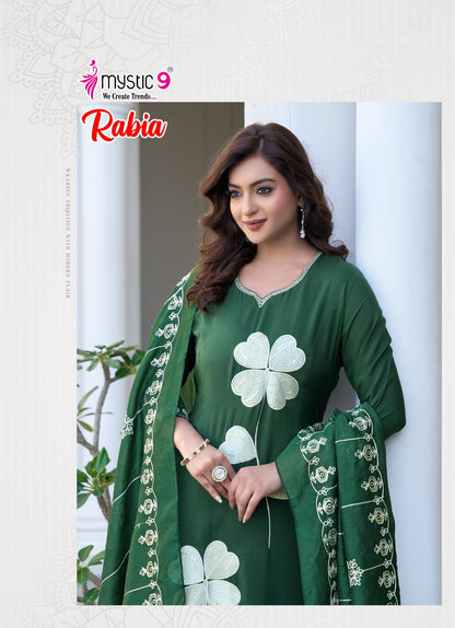 Rabia Vol 1 Mystic 9 Modal Readymade Anarkali Suits Manufacturer India