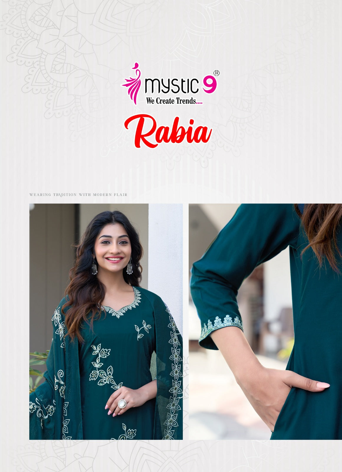 Rabia Vol 1 Mystic 9 Modal Readymade Anarkali Suits Manufacturer India