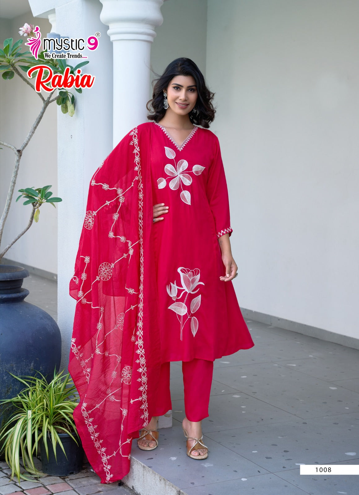 Rabia Vol 1 Mystic 9 Modal Readymade Anarkali Suits Manufacturer India
