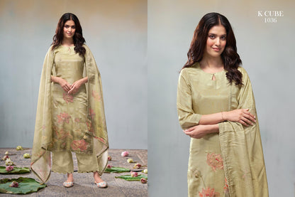 Rachita 1036 K Cube Shimmer Pant Style Suits Supplier Ahmedabad