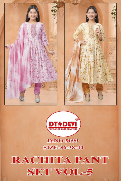 Rachita Vol 5 Dn 9099 Dt Devi Vetican Girls Readymade Pant Suits Supplier Gujarat